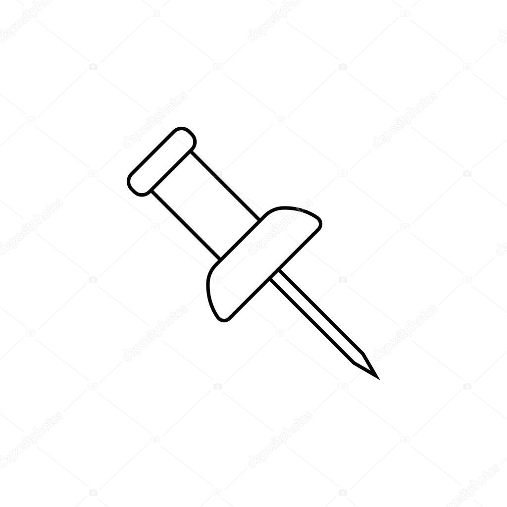 pin icon vector illustration. suitable for website design