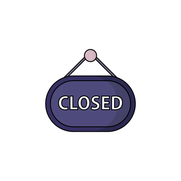 Closed Icon Vector Illustration Suitable Website Design — Stock Vector