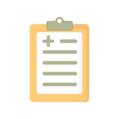 Tıbbi pano simgesi. Vektör çizimi. Web tasarımı için uygun