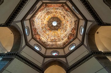 30 Ekim 2012 'de Floransa, Toskana, İtalya. Santa Maria del Fiore Operasının İçi, Cattedrale
