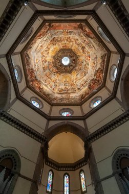 30 Ekim 2012 'de Floransa, Toskana, İtalya. Santa Maria del Fiore Operasının İçi, Cattedrale