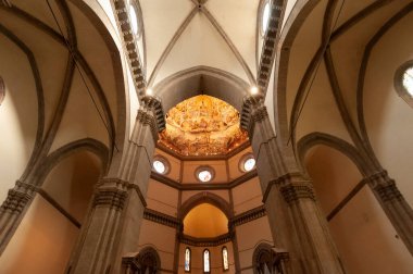 30 Ekim 2012 'de Floransa, Toskana, İtalya. Santa Maria del Fiore Operasının İçi, Cattedrale