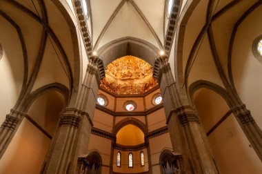 30 Ekim 2012 'de Floransa, Toskana, İtalya. Santa Maria del Fiore Operasının İçi, Cattedrale