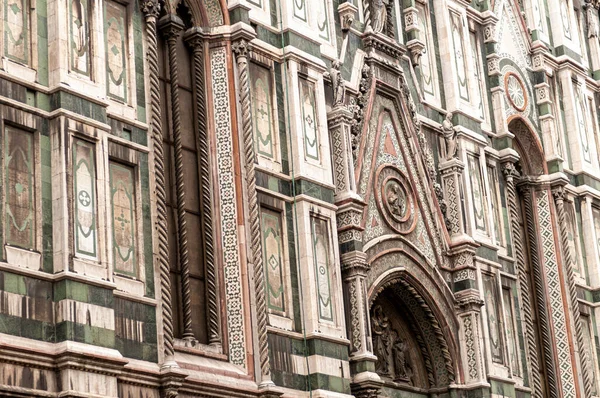 Флоренция Италия Октября 2012 Года Детали Фасада Базилики Santa Maria — стоковое фото
