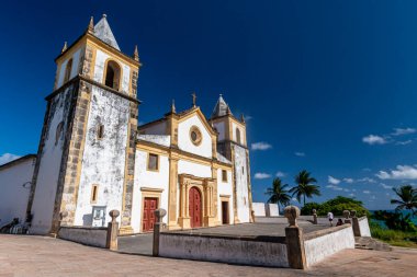 Se Katedrali, (Sao Salvador do Mundo 'nun ana kilisesi), Olinda, Recife, Pernambuco, Brezilya yakınlarındaki 15 Aralık 2013. Tarihi Olinda kasabası, dünya mirası olan UNESCO tarafından kabul ediliyor..