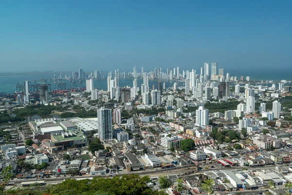 Cartagena Das Indias Bolivar Colombia Februari 2018 Uitzicht Stad Vanuit — Stockfoto