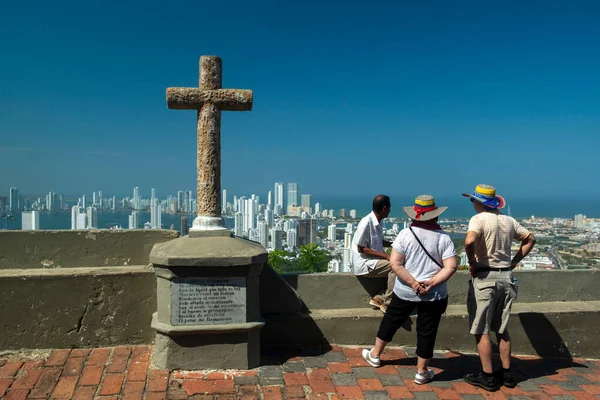 Cartagena Das Indias Bolivar Colombia Februari 2018 Uitzicht Stad Vanuit — Stockfoto