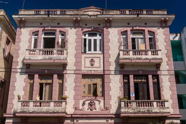 Vedado Belo Vibrante Bairro Histórico Centro Havana Bairro Com Ruas — Fotografia de Stock