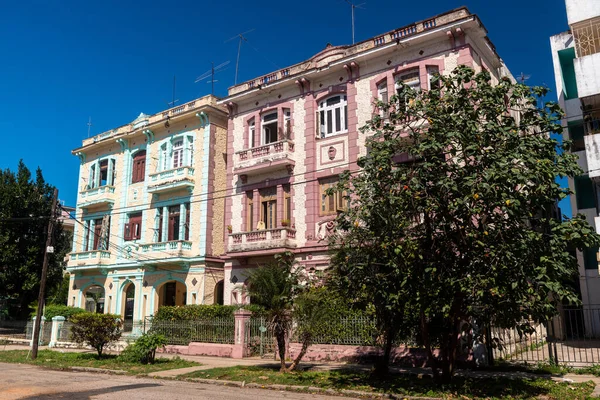 Vedado Hermoso Vibrante Distrito Histórico Centro Habana Barrio Con Calles — Foto de Stock