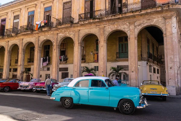 Havanna Veterán Autói Mára Város Egyik Vezető Turisztikai Márkájává Váltak — Stock Fotó