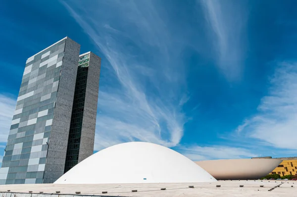 Congreso Nacional Día Soleado Brasilia Brasil Agosto 2008 — Foto de Stock