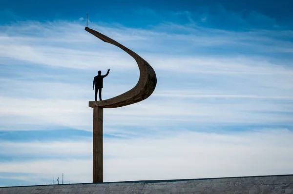 Pomnik Prezydenta Juscelino Kubitschka Miejscu Pamięci Wzniesiony Jego Cześć Gdzie — Zdjęcie stockowe