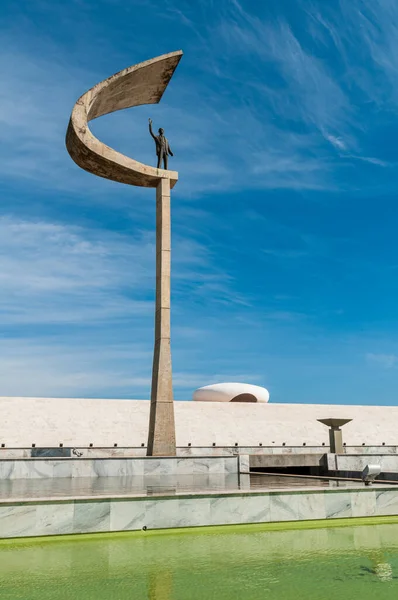 Estatua Del Presidente Juscelino Kubitschek Memorial Erigida Honor Donde Alberga — Foto de Stock