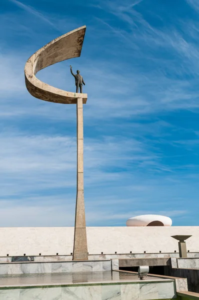 Statua Del Presidente Juscelino Kubitschek Memorial Eretta Suo Onore Dove — Foto Stock