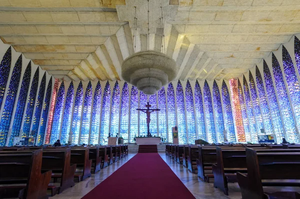 Brasilia Brasil Agosto 2008 Dom Bosco Iglesia Santuario Con Sus —  Fotos de Stock