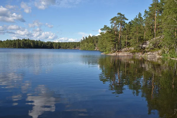 Meiko Forest Lake Jest Jednym Wielu Finlandii — Zdjęcie stockowe