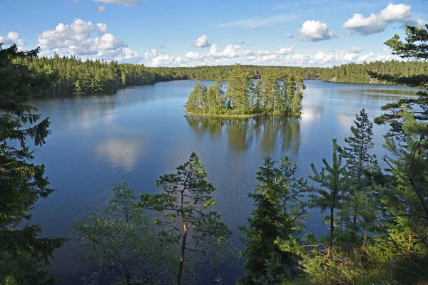 Meiko Forest Lake Jest Jednym Wielu Finlandii — Zdjęcie stockowe