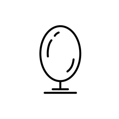 Beyaz arkaplanda çizgi ağacı simgesi izole edildi. Minimalist taslak tarzı. Vektör illüstrasyonu.