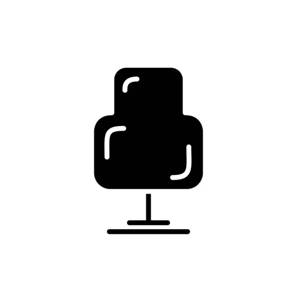 Icono Árbol Plano Negro Aislado Sobre Fondo Blanco Estilo Moderno — Vector de stock