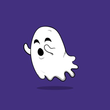 Görüntü vektörü hayalet Cadılar Bayramı maskot, logo, simge, sembol, arkaplan vs. için mükemmel