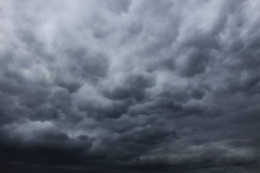 Yağmurdan önce kara kümülüs bulutları