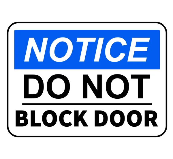 Блокируйте Таблички Объявлениями Дверях — стоковый вектор