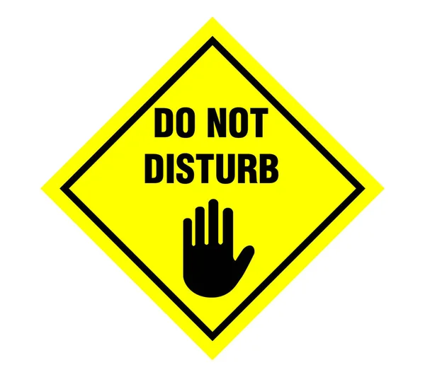 Disturb Warning Sign Vector Illustartion — Stock Vector