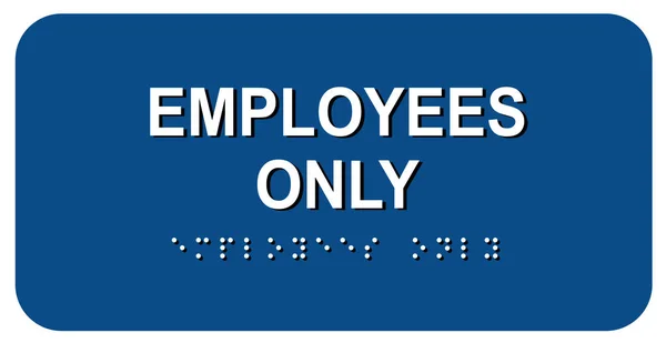 Employees Only Office Door Sign Vector Illustration — Stock Vector