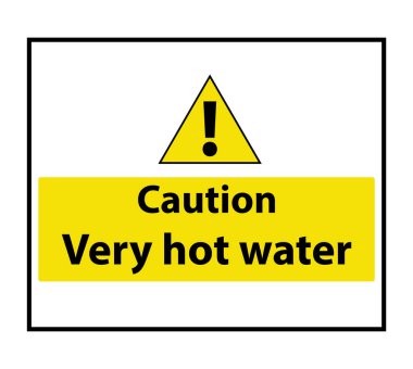 Dikkat Çok Sıcak Su İşareti