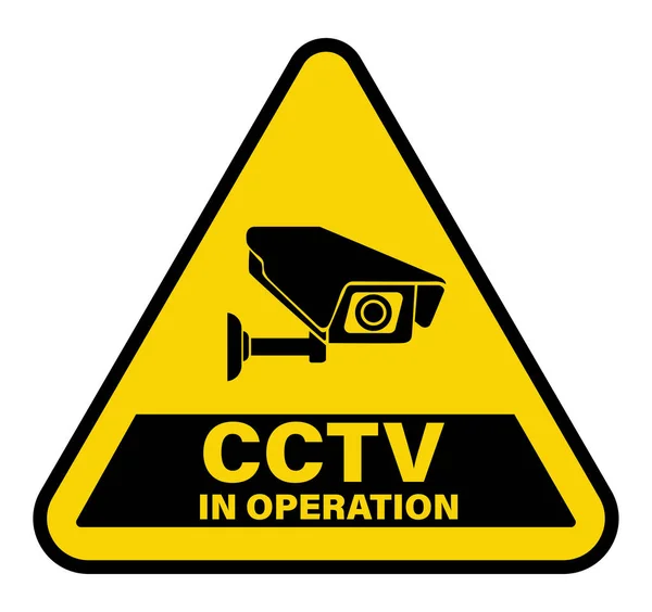 Cctv Camera Operation Sign — Stock Vector