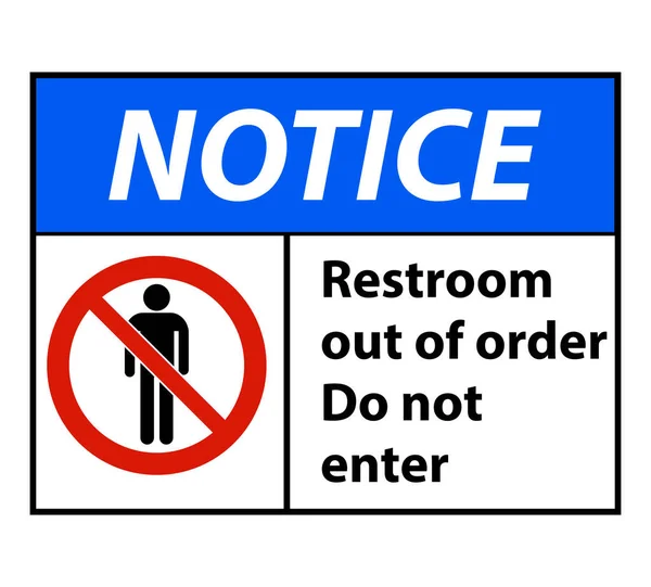 Bathroom Out Order Sign Stock Vector by ©mnaleen.gmail.com 381913670