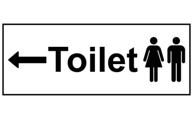 get ve Ladies tuvalet tabelası
