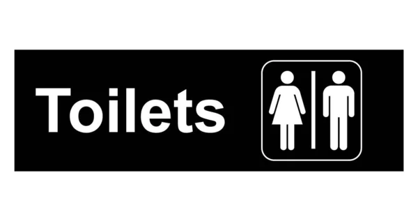 Krijgt Dames Toiletdeur Borden — Stockvector