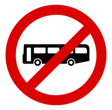 Otobüs uyarı levhasında park edilmeyecek otobüs yok