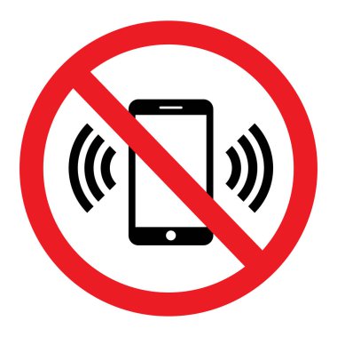 Cep telefonu uyarı işaretine izin verilmiyor