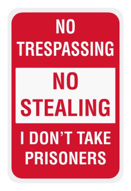 No stealing warning vector sign clipart