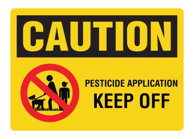 PESTICIDE APPLICATION Keep away out off clipart