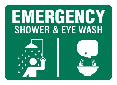 Banyo & EYE Yıkama Laboratuvarı işareti