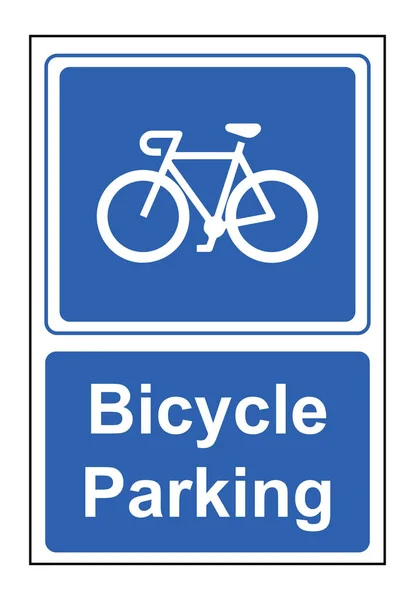 Rower Parking Wektor Ilustracji Znak — Wektor stockowy