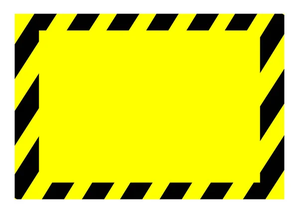 警告をカスタマイズする空の黄色ベクトルサイン — ストックベクタ