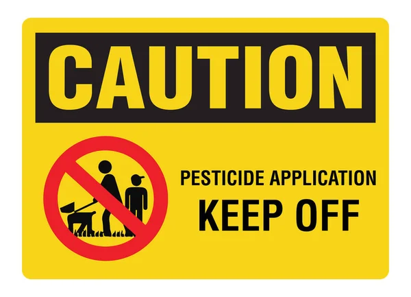 Пестицидные Заявки Держитесь Подальше Стоковая Иллюстрация