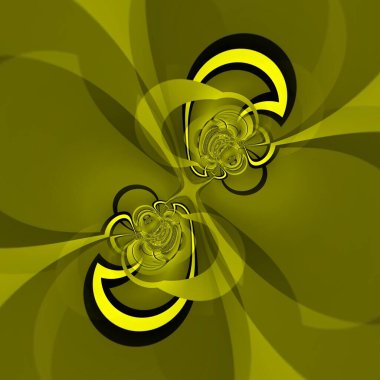 canlı sarı ve siyah güçlü geometrik şekiller ve tekrarlayan siklon biçiminin desenleri