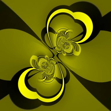 canlı sarı ve siyah güçlü geometrik şekiller ve tekrarlayan siklon biçiminin desenleri