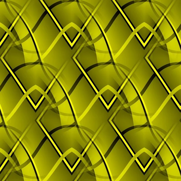 Levendige Geel Zwart Sterke Ingewikkelde Geometrische Vormen Patronen — Stockfoto