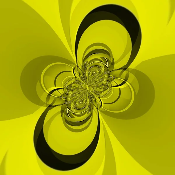 Živé Žluté Černé Silné Složité Geometrické Tvary Vzory Cyklonového Stylu — Stock fotografie