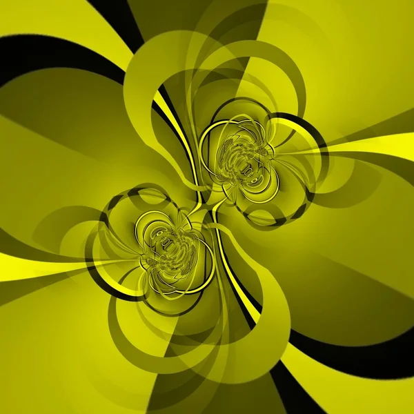 Formas Geométricas Intrincadas Fortes Amarelas Pretas Vivas Padrões Design Repetição — Fotografia de Stock