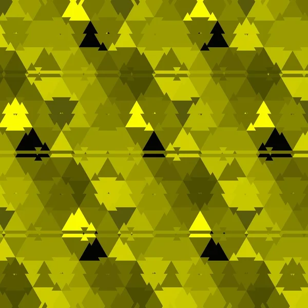 Треугольная Мозаика Ярко Желтых Черных Сильных Сложных Геометрических Форм Узоров — стоковое фото