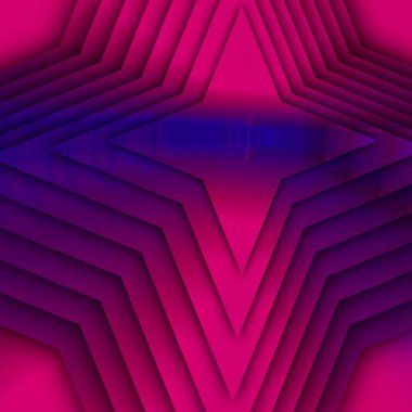 Geometrik şekiller desenler ve tasarımlar olarak turuncu ve mor renklerin paslı geometrik gölgeleri