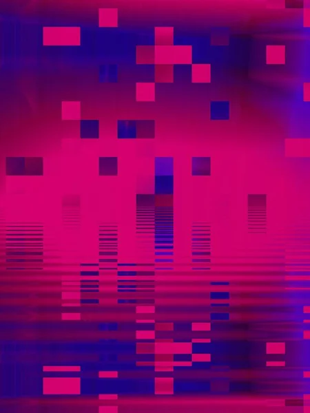 Відображення Води Дизайн Ефекту Пульсації Неонового Фіолетового Рожевого Абстрактного Візерунка — стокове фото