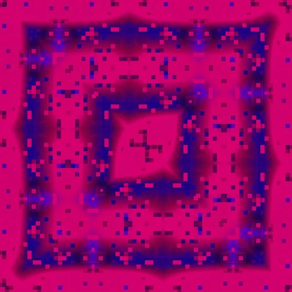 Дизайн Квадратного Формату Неонового Фіолетового Рожевого Абстрактного Візерунка Геометричними Квадратними — стокове фото